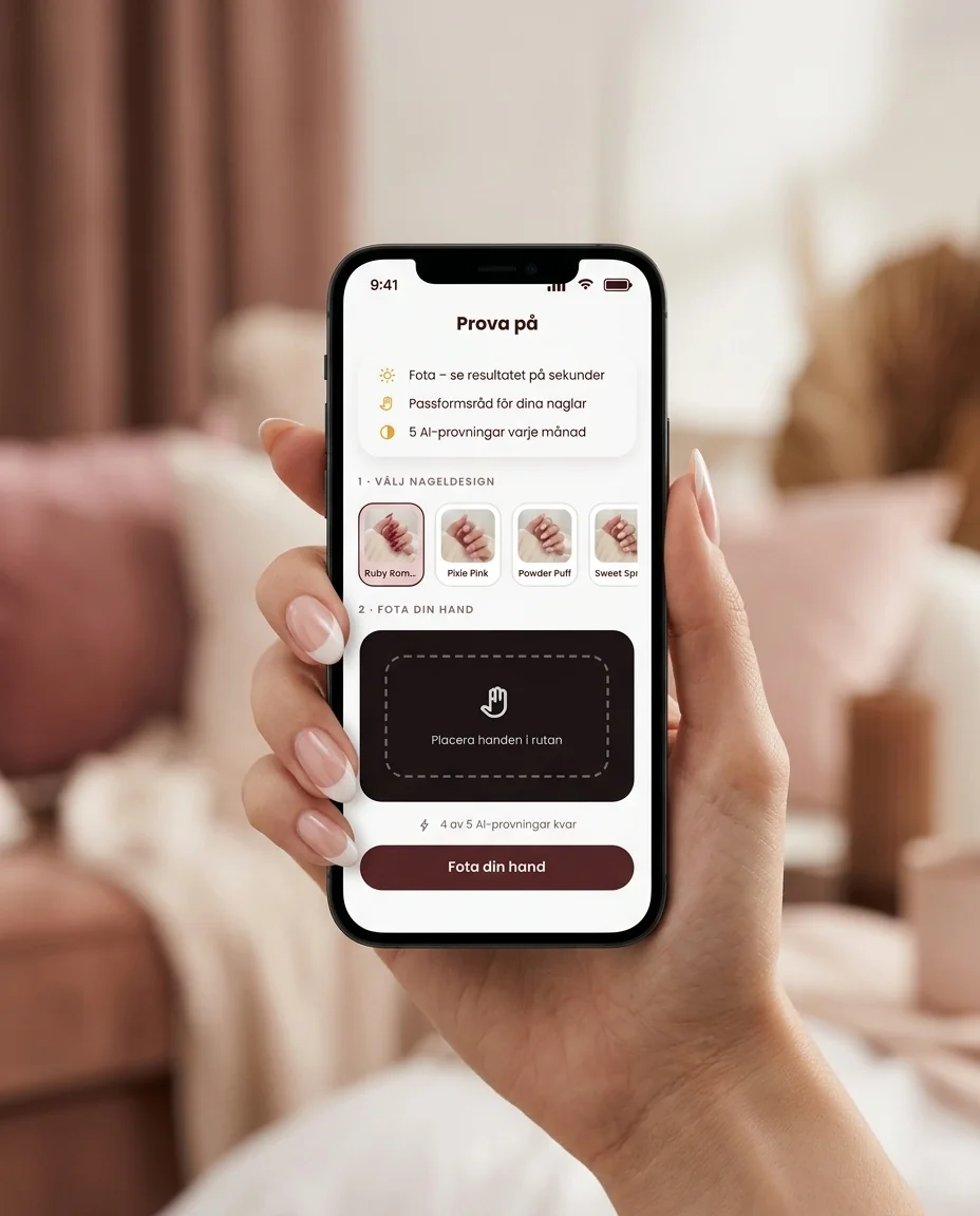 Prova på-läget i XNails-appen